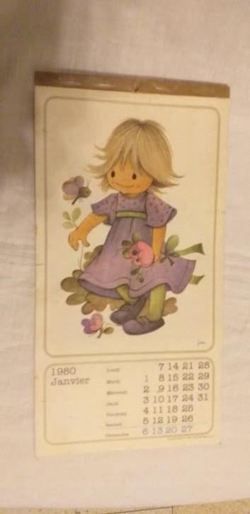 Calendrier Jaklien Moerman 1980, Enlèvement ou Envoi