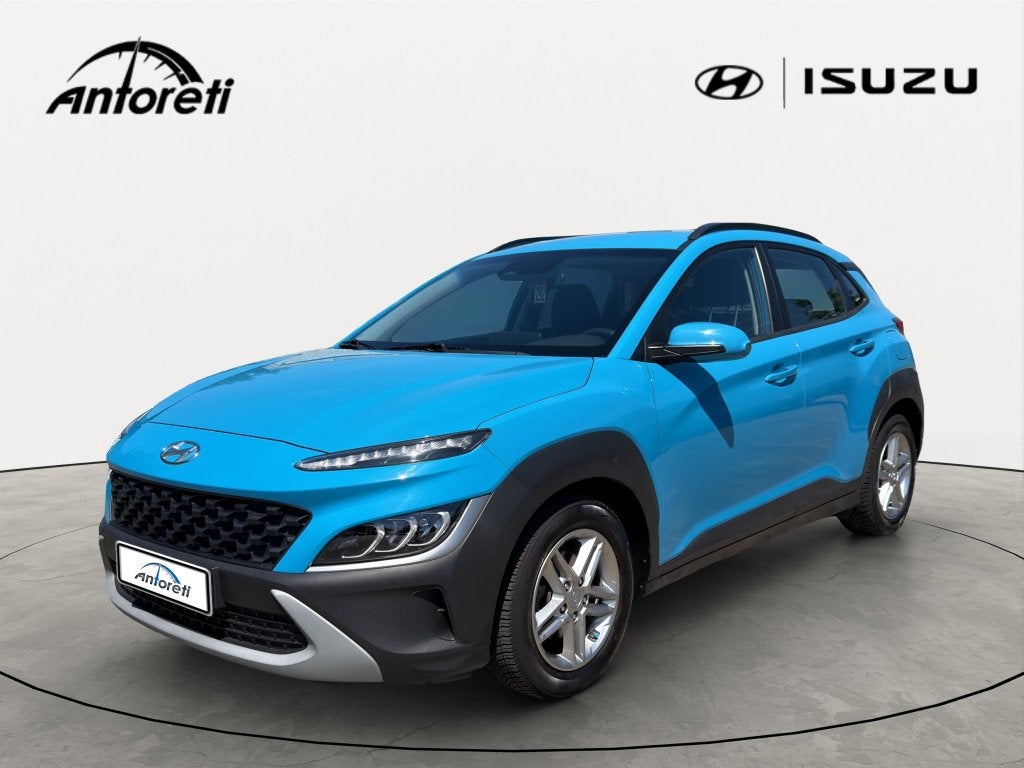 Hyundai KONA 1.0 T-GDI DCT Twist LTD, Auto's, 116 g/km, Stof, Blauw, 5 zetels