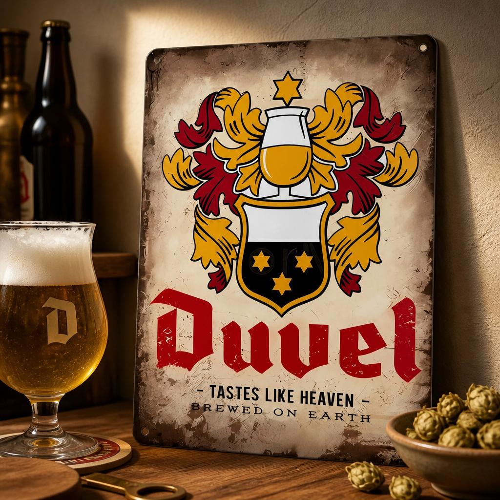 Plaque murale en métal Duvel, Enlèvement ou Envoi, Neuf, Panneau, Plaque ou Plaquette publicitaire, Duvel