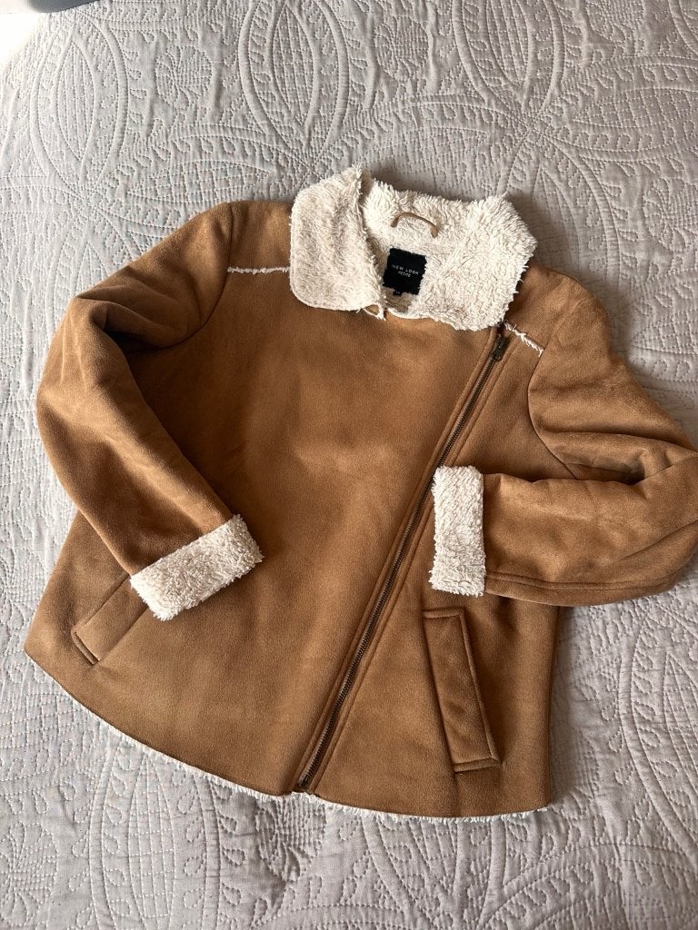 Mooie lichte jas van New Look Petite, Maat 38/40 (M), Bruin, New Look, Ophalen of Verzenden
