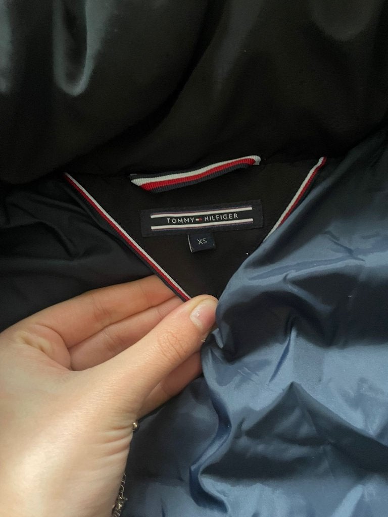 winterjas Tommy Hilfiger nieuwstaat, donkerblauw, Ophalen, Tommy hilfiger, Blauw, Zo goed als nieuw