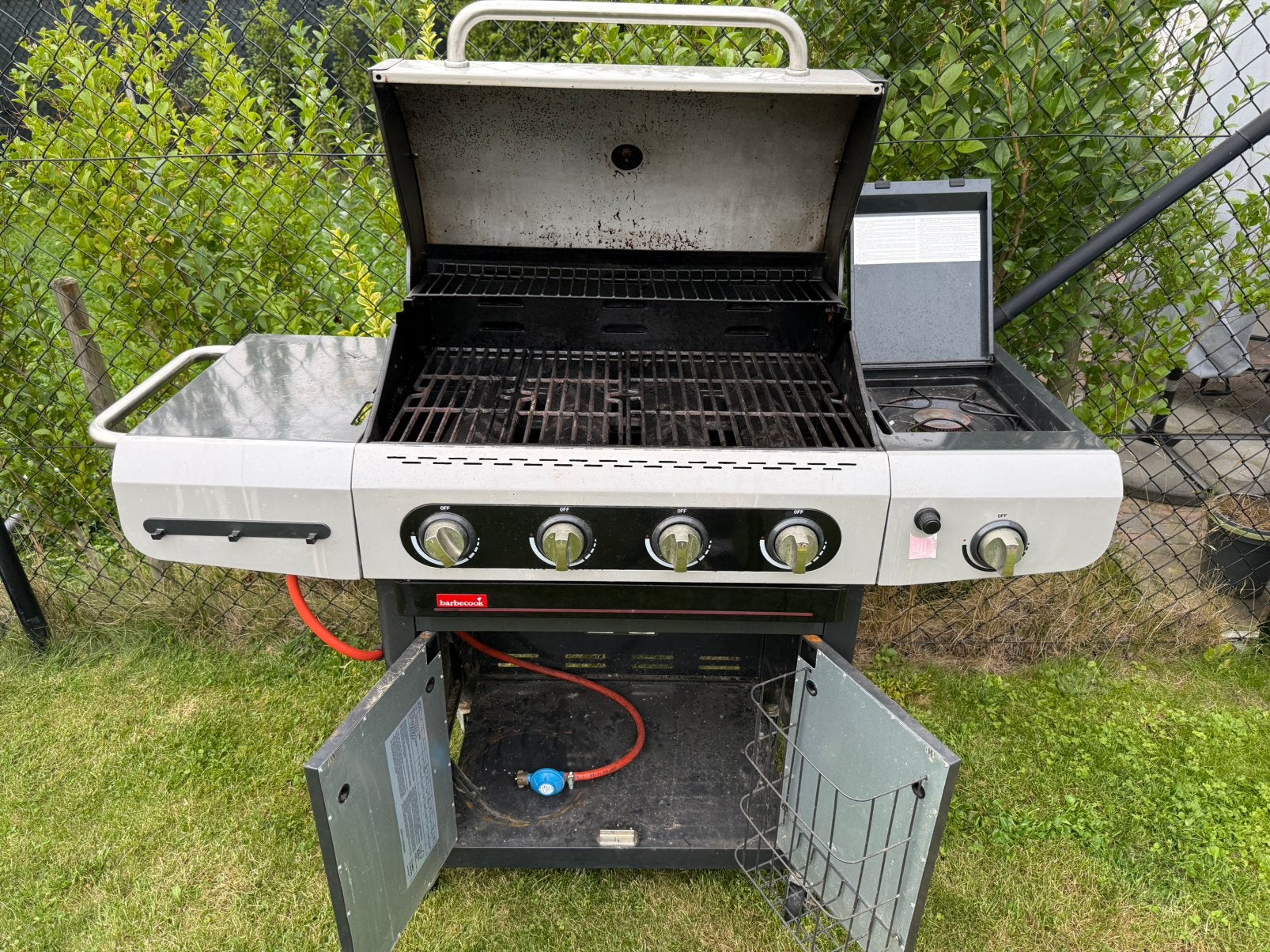 Barbecook siesta, Enlèvement, Utilisé