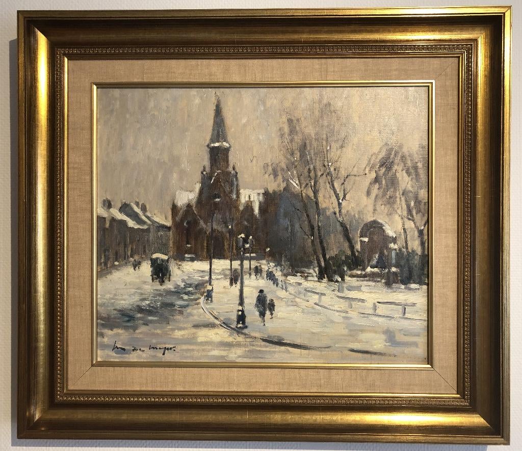 Heilige Kruiskerk Elsene in de winter, Ophalen