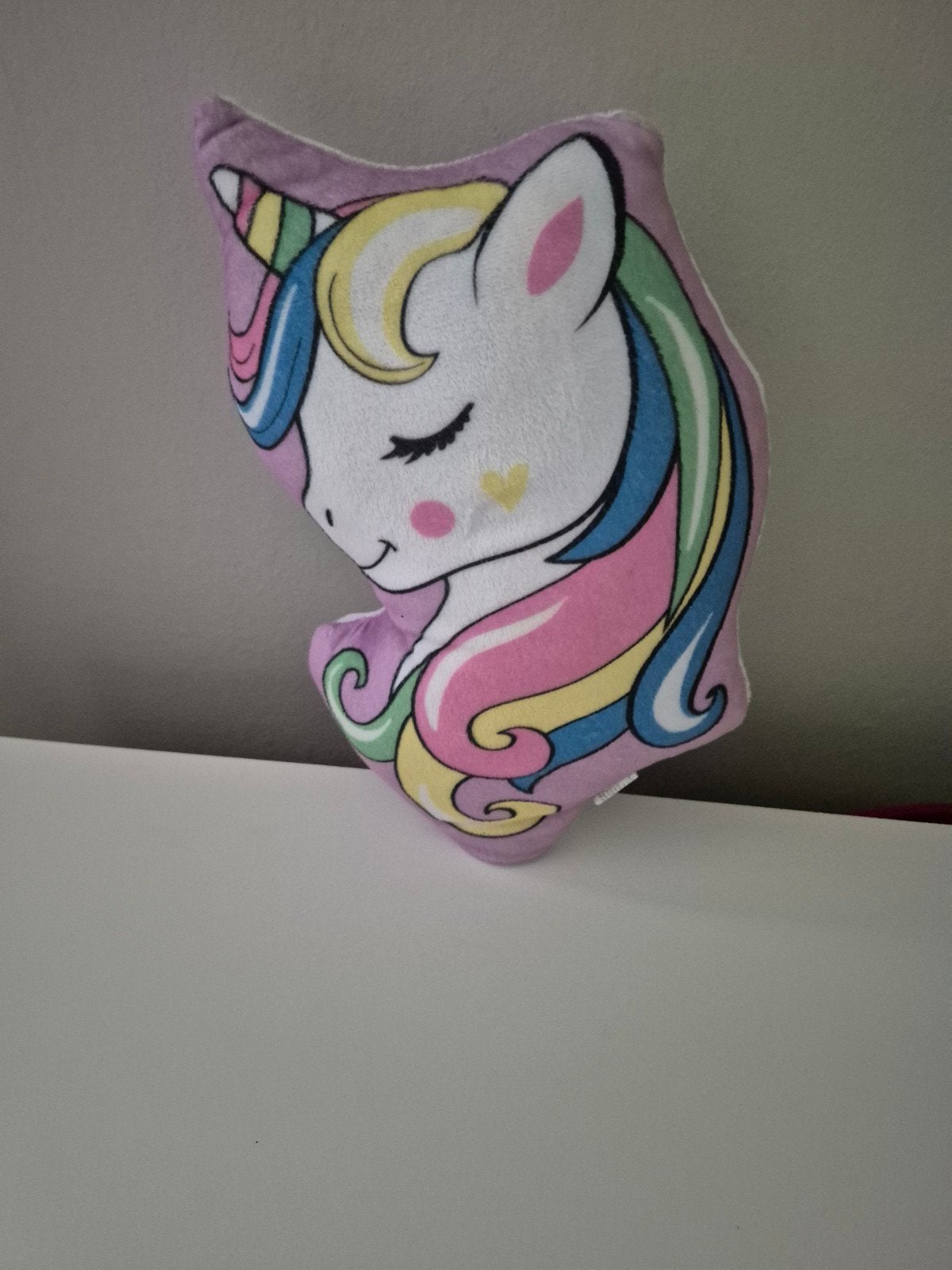 Knuffel kussentje eenhoorn goede staat, Enfants & Bébés, Jouets | Peluches, Enlèvement ou Envoi, Licorne