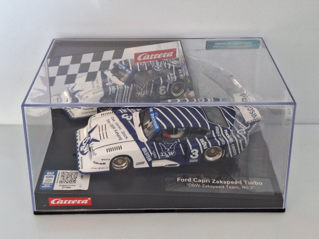Carrera Evolution 27605 Ford Capri Zakspeed Turbo Verzegeld, Racebaan, Verzenden, Carrera, Nieuw