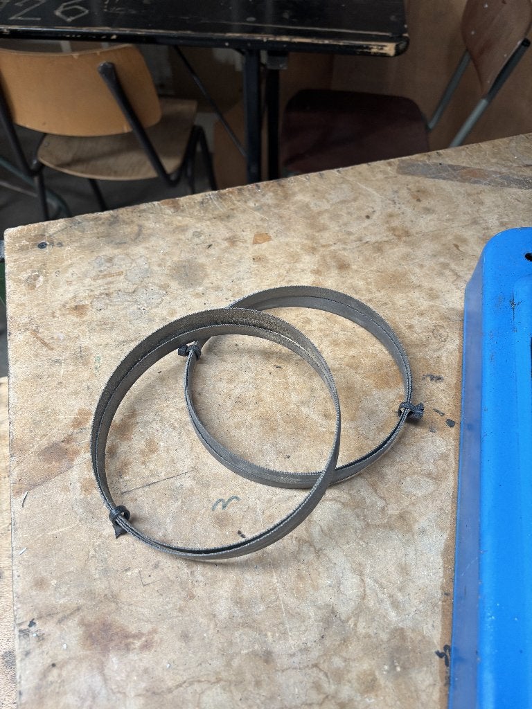 HBM 125 metaallintzaag, draagbaar, met 2 extra zaagbladen, Doe-het-zelf en Bouw, Ophalen of Verzenden, Gebruikt, Zaag