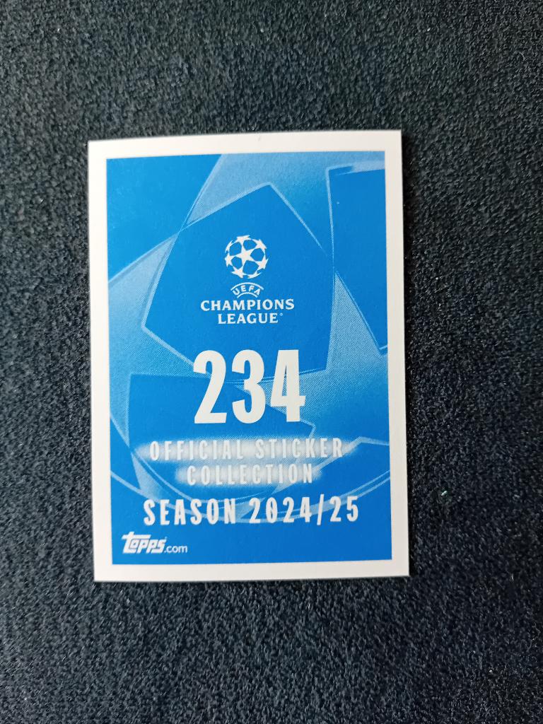 Sticker Topps 24/25 nr 234, Enlèvement ou Envoi, Neuf, Autocollant