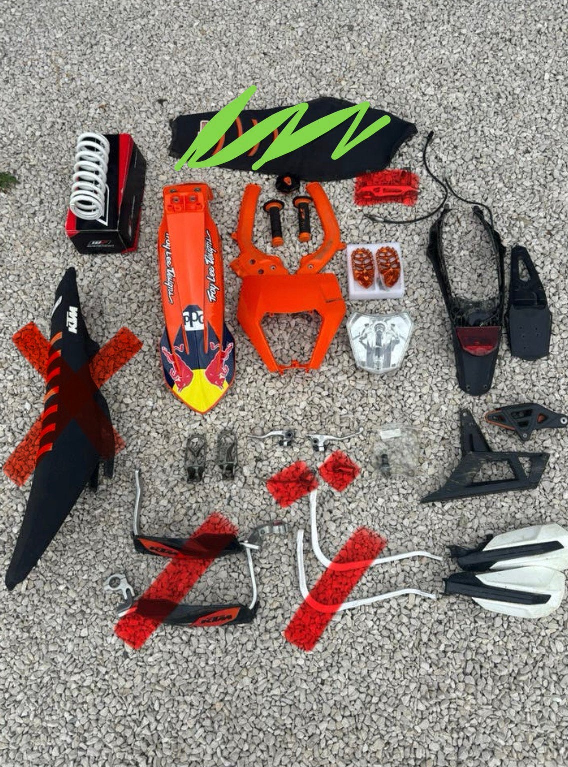 Ktm EXC onderdelen, Moto de cross, Neuf, Particulier
