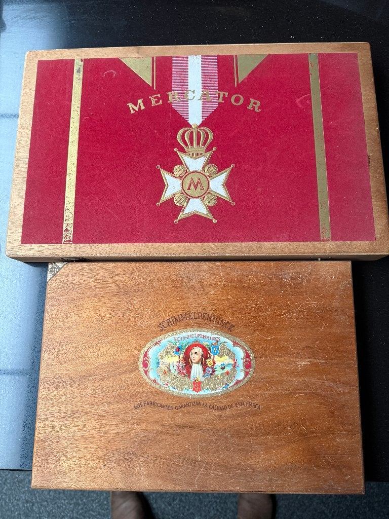 Boîtes à cigares vintage Mercator Schimmelpenninck, Collections, Enlèvement ou Envoi, Neuf, Bagues de cigare