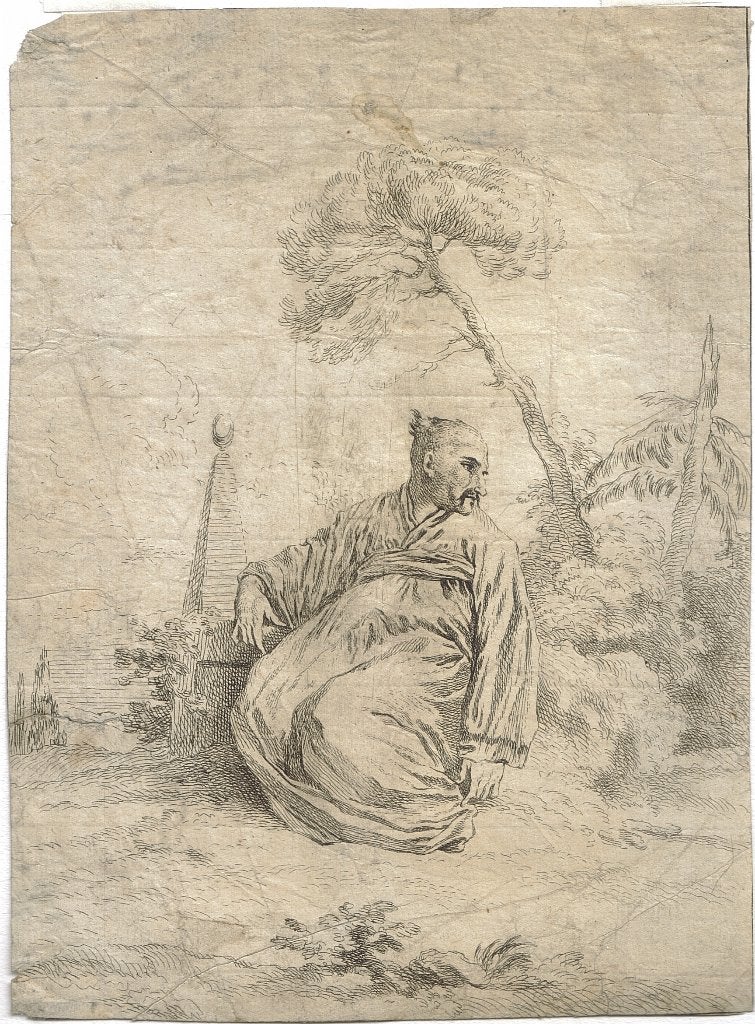Francois Boucher ets "I Geng ou Medecin Chinois", 1731, Eau-forte, Enlèvement, Portrait, Original