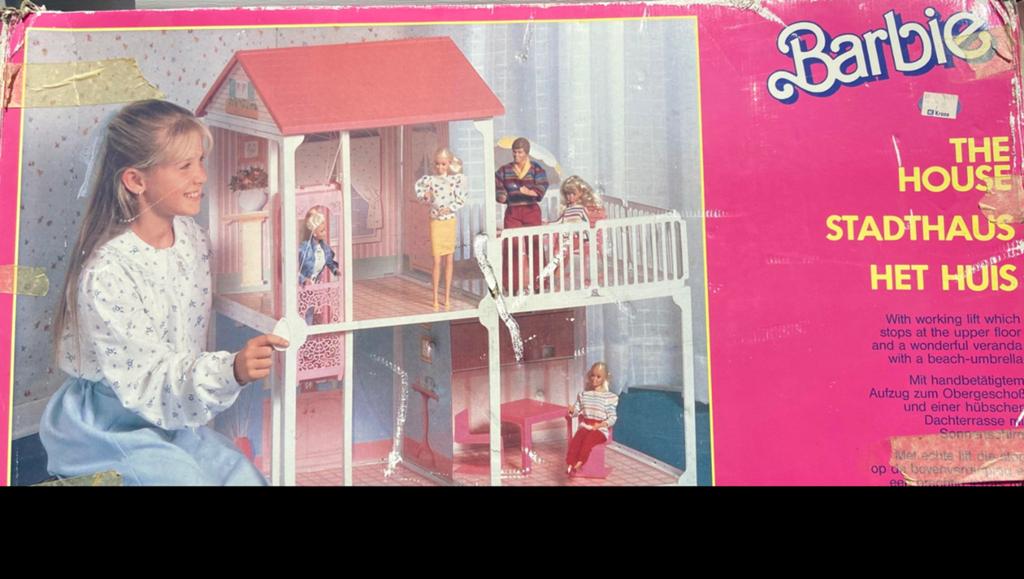 Barbie huis eind jaren 80 (vintage) met toebehoren, Kinderen en Baby's, Ophalen