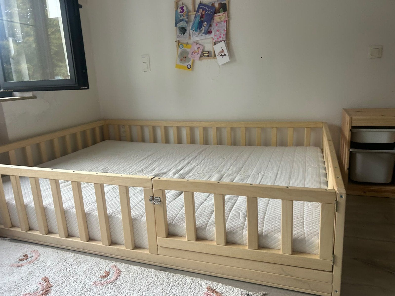 Lit de sol Montesori pour enfant (140 x 200) avec matelas Sl, Sommier à lattes, Enlèvement, 100 cm ou plus, 180 cm ou plus