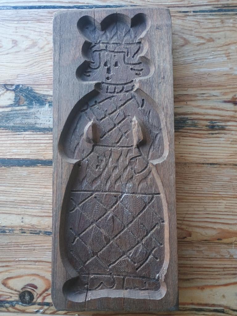 antieke Nederlandse houten speculaasplank, Ophalen