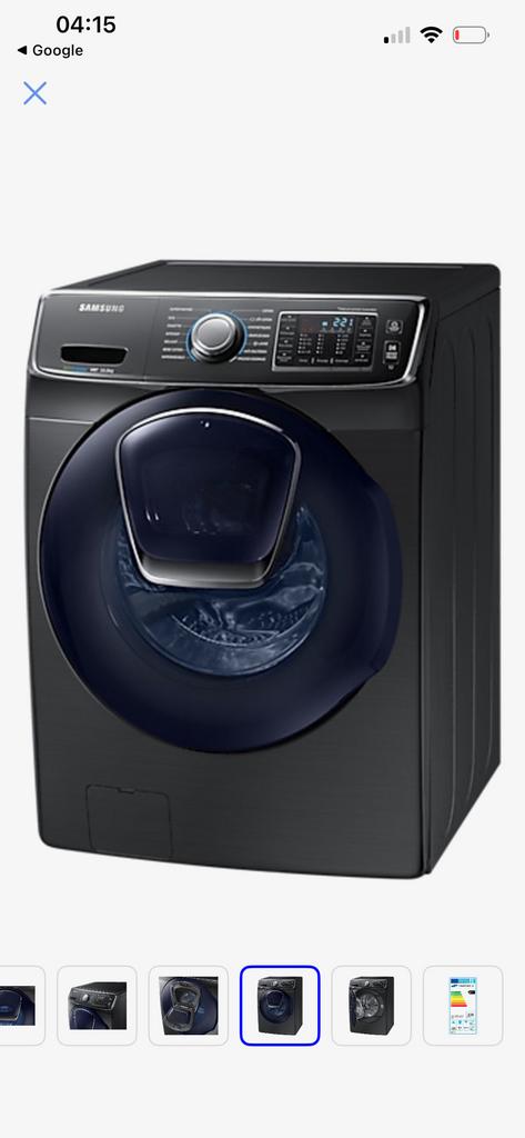 Wasmachine 16 kg samsung  1 jaar oud, Ophalen, Zo goed als nieuw