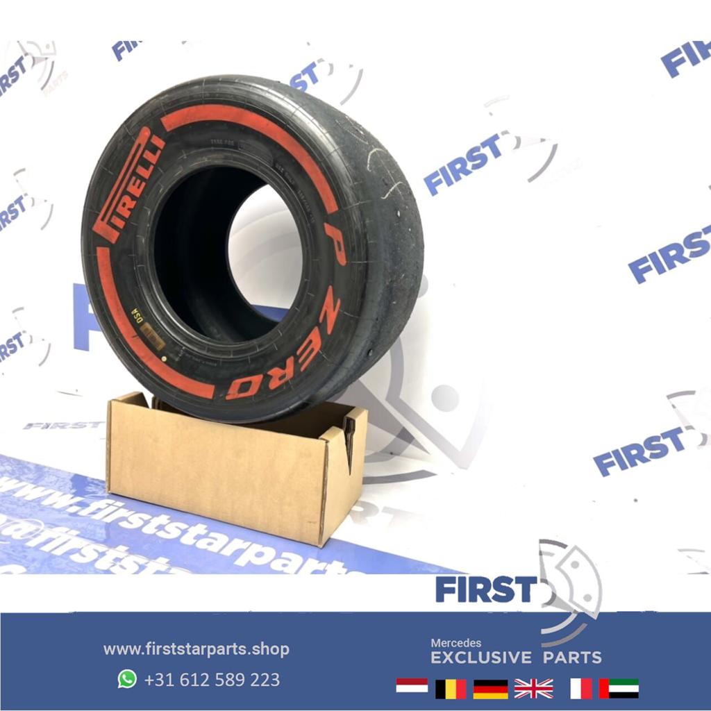 ORIGINELE FORMULE 1 Pirelli P ZERO BAND F1 RACING SLICK ROOD, Gebruikt, -, -, Ophalen of Verzenden