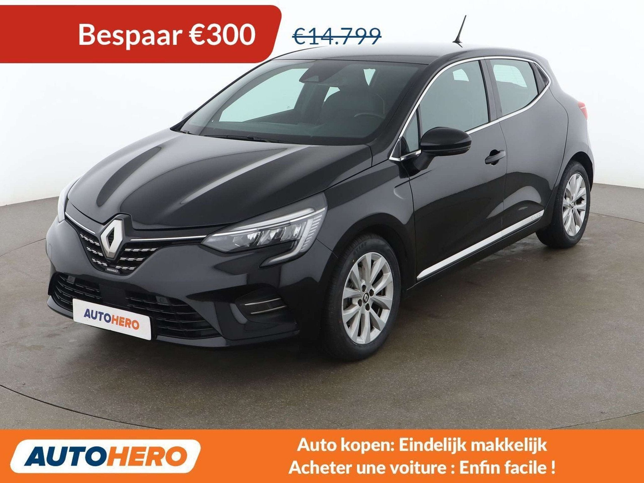 Renault Clio 1.5 BLUE dCi Intens (bj 2022), Auto's, Voorwielaandrijving, Gebruikt, 109 g/km, Zwart