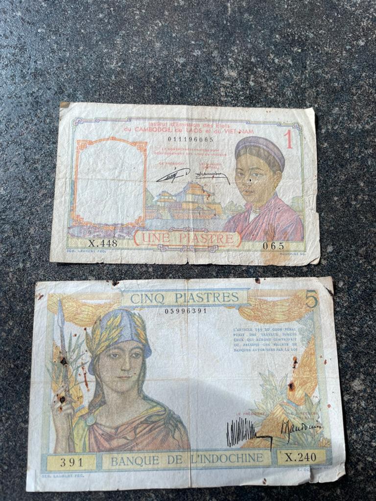 Ensemble de notes indo-chinois, Timbres & Monnaies, Billets de banque | Afrique, Enlèvement ou Envoi, Série
