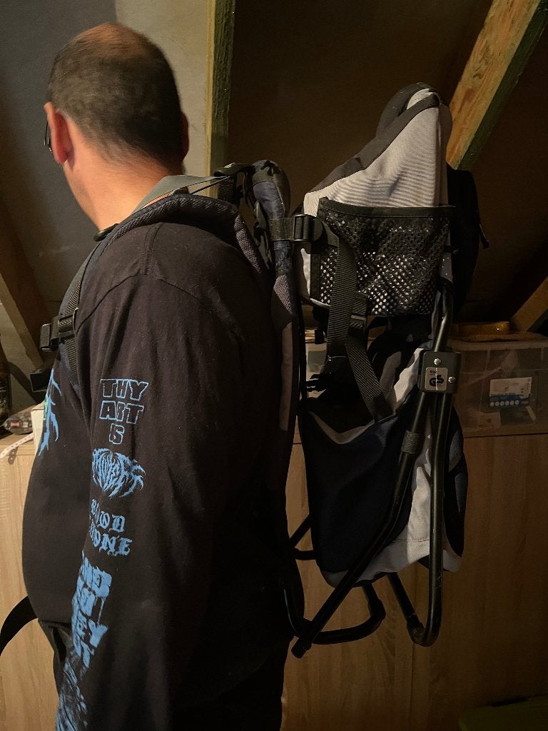 Draagzak trekking, Kinderen en Baby's, Gebruikt, Rug, Draagzak, Ophalen