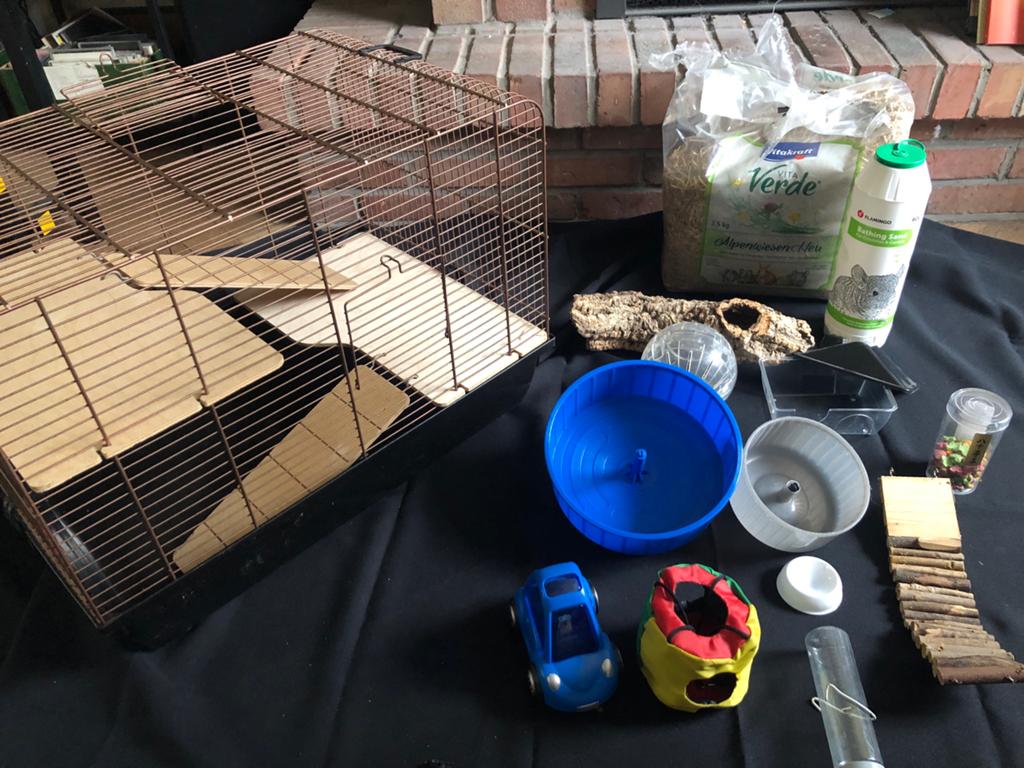 Grote hamster kooi met alles daarop en daaraan, Ophalen, Zo goed als nieuw, Kooi, Hamster