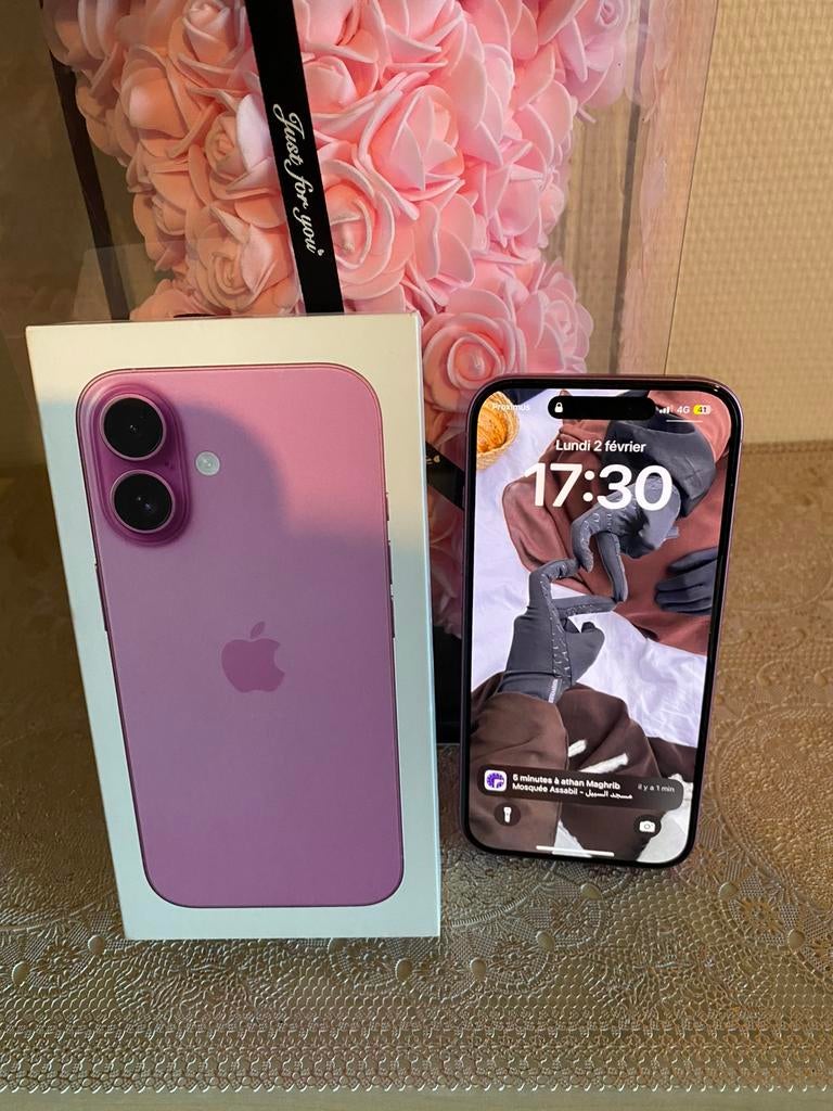 Iphone 16 128 giga, IPhone 16, Rose, Comme neuf, Enlèvement