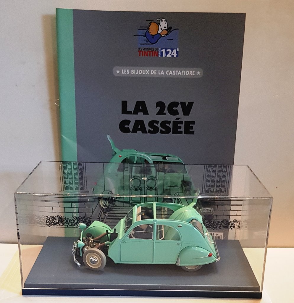Les voitures de Tintin 1/24 « LA 2CV CASSÉE », Collections, Envoi, Tintin, Neuf, Statue ou Figurine