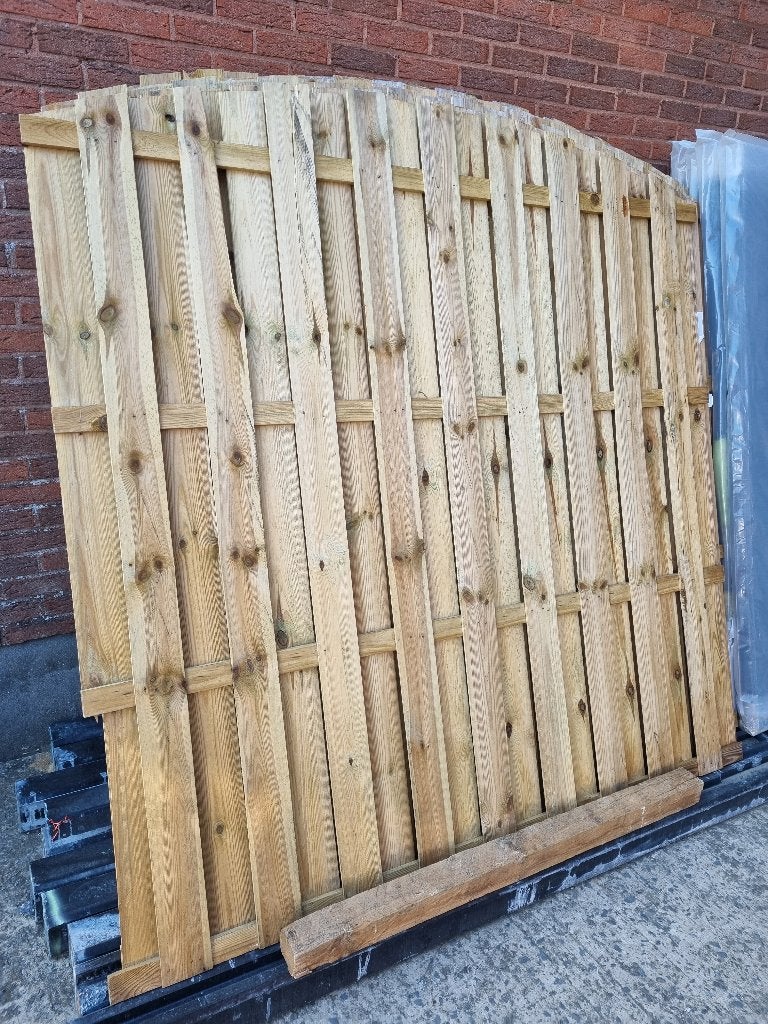 Panneaux de jardin et piquet en béton, Neuf, 150 à 200 cm, Bois, 150 à 200 cm