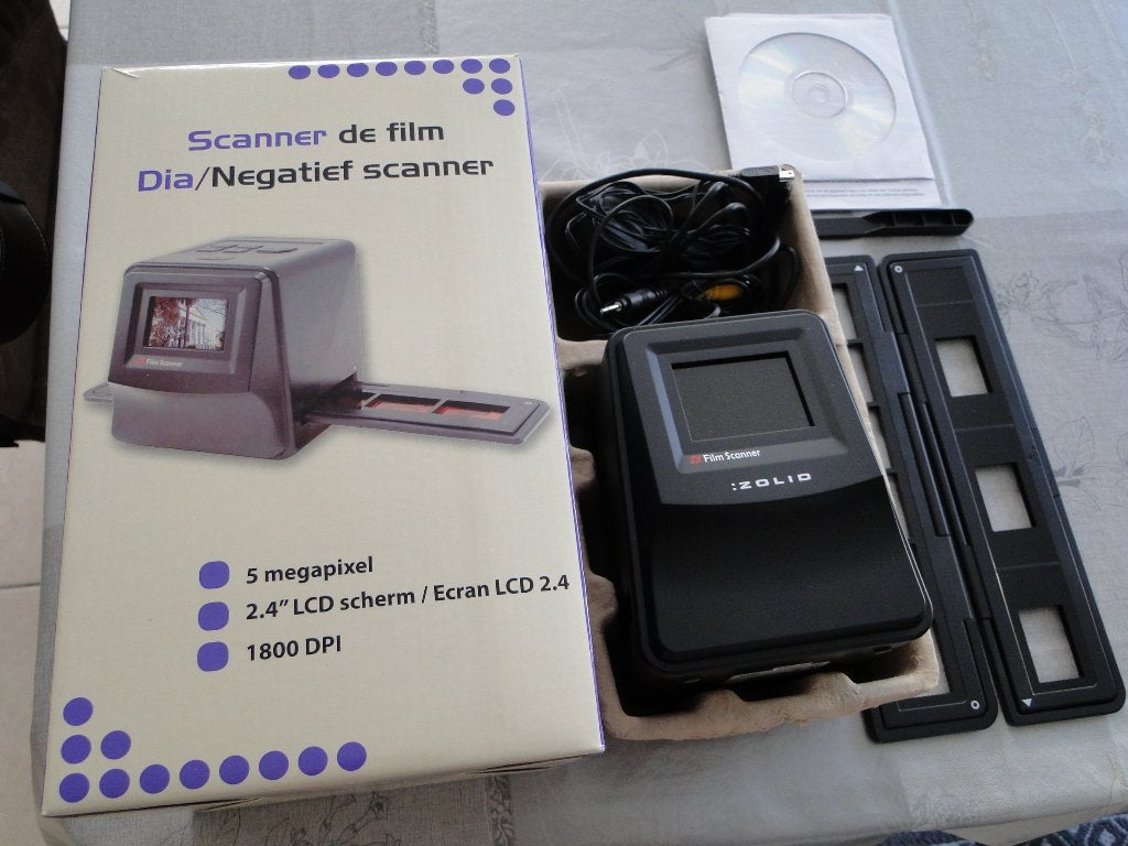 Scanner de film, Zo goed als nieuw, Kunststof, Elektrisch, Knutselmateriaal