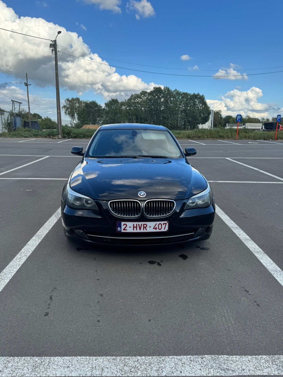 Bmw 520 e60, Auto's, Zwart, 4 cilinders, Zwart, Particulier