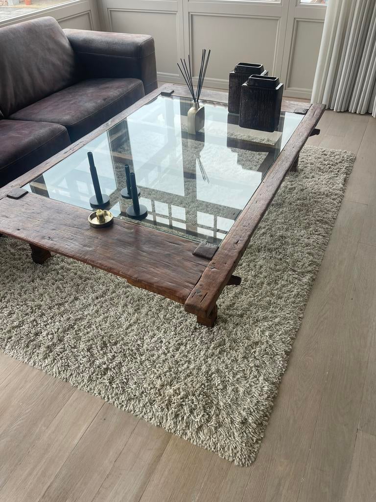 Salon tafel eik antiek groot, Huis en Inrichting, Ophalen, Zo goed als nieuw