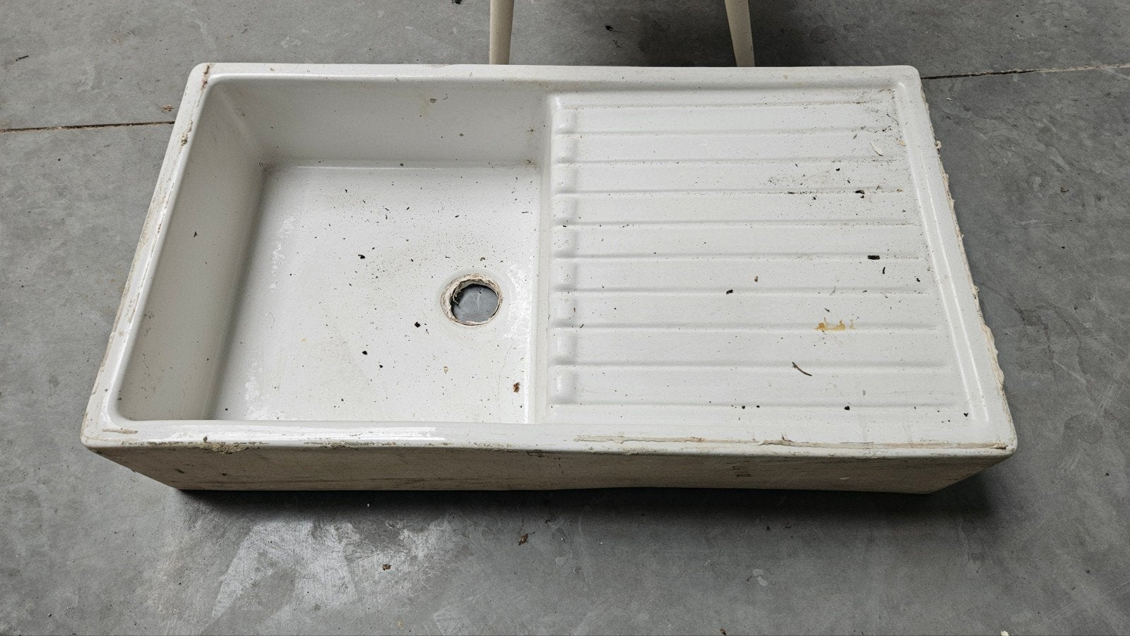 vintage porseleinen uitgietbak keuken, Ophalen