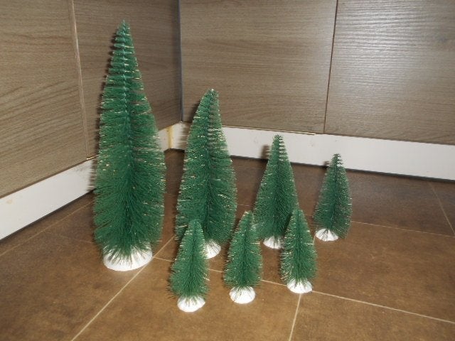 Nouveau set de 7 sapins de Noël, Enlèvement ou Envoi, Neuf