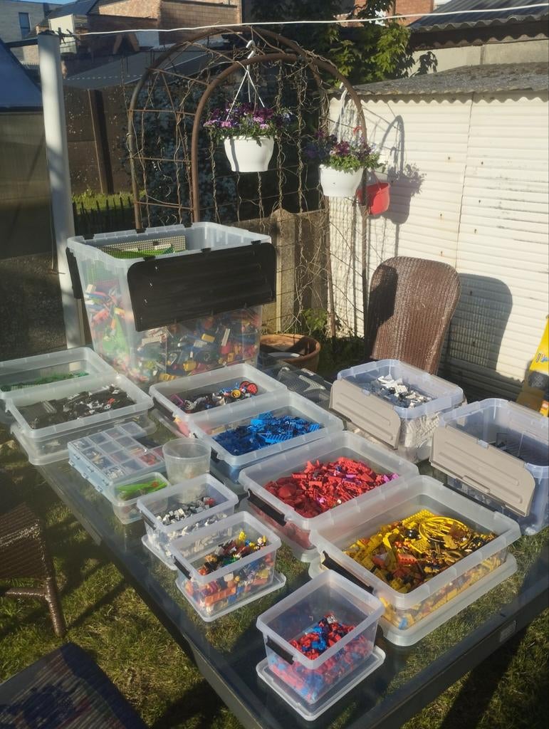 Groote partij van lego, Ophalen, Lego