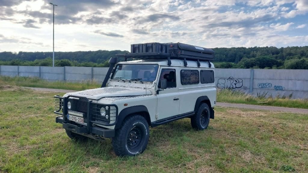 Land Rover Defender TD5, 90 kW, Stof, Wit, Defender