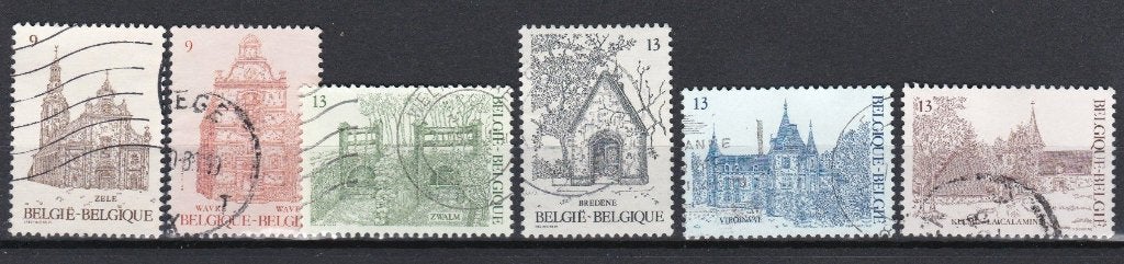 Numéro belge de 1986 2217 - 2222, Envoi, Oblitéré