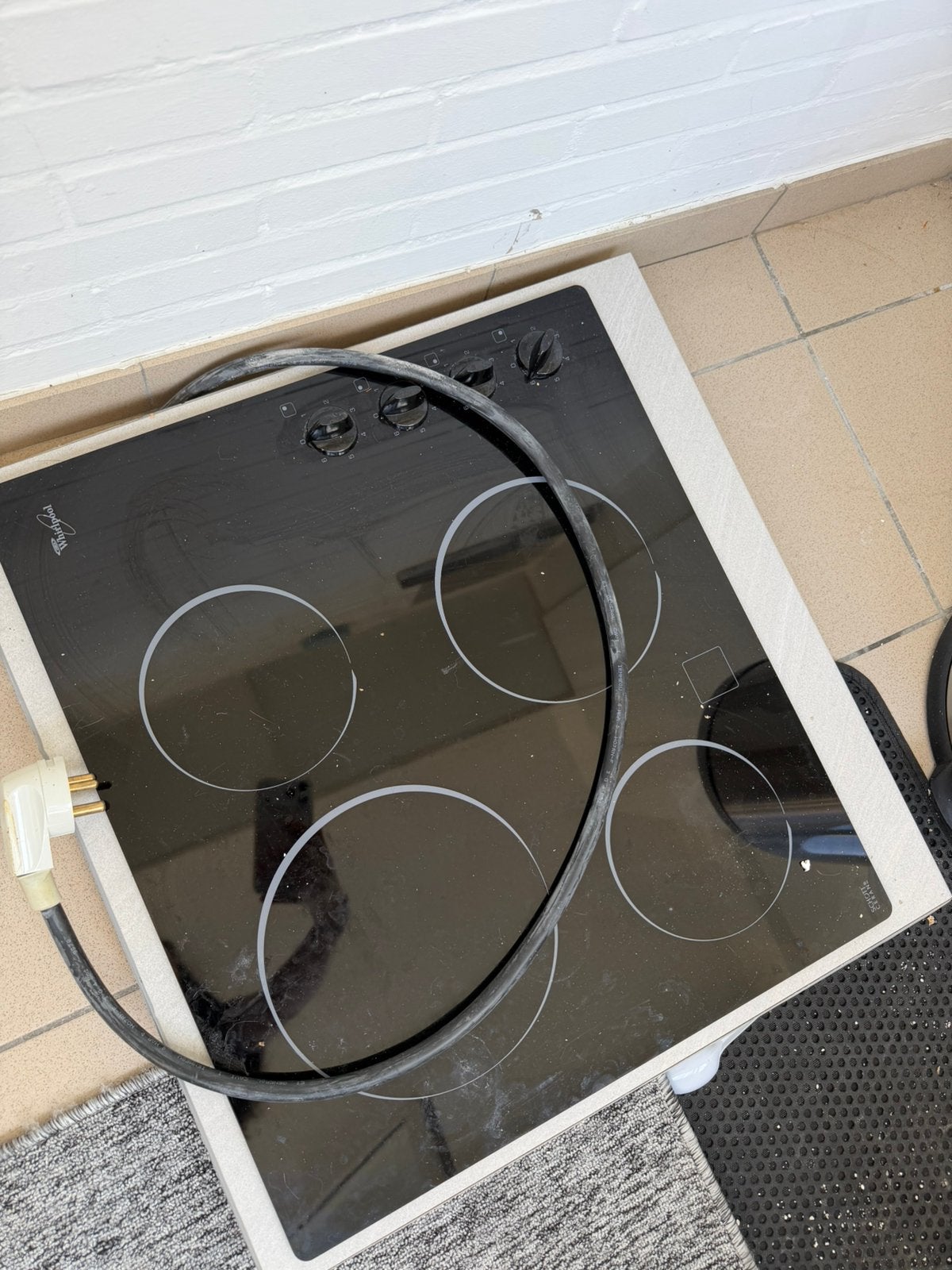 Kookplaat met inbouw hout erbij, Elektronische apparatuur, Kookplaten, Ophalen, Zo goed als nieuw, Inbouw