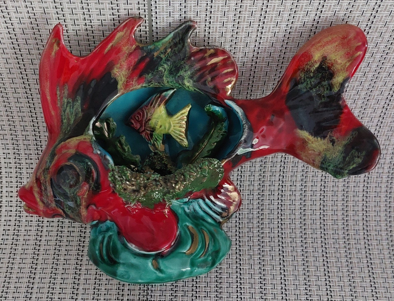 Vintage Vallauris Keramische Vis – 50/60 – Franse Rivièra, Antiek en Kunst, Ophalen