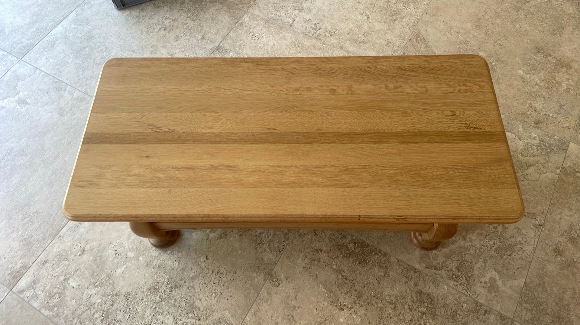 Massieve eiken salontafel perfecte staat, Ophalen, Zo goed als nieuw