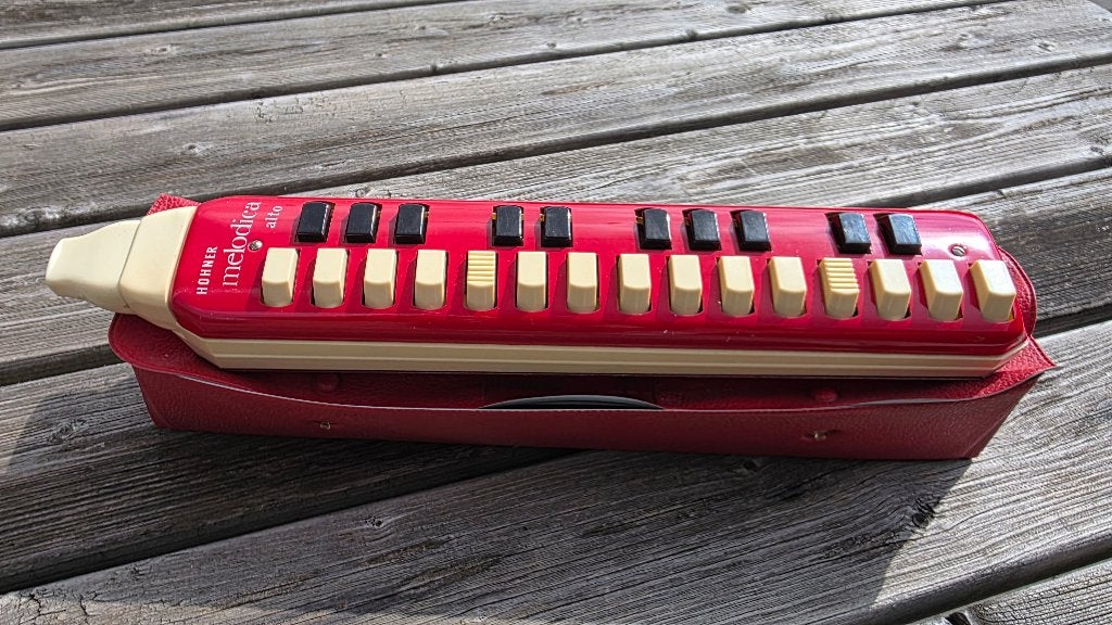 Hohner Melodica Alto met hoes en handleiding, Ophalen of Verzenden, Zo goed als nieuw, Met koffer of doosje