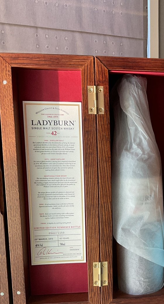 Whisky Ladyburn 73 42 years old, Collections, Vins, Enlèvement, Neuf, Autres types, Pleine