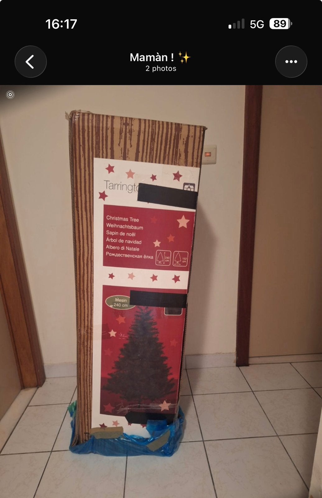 Sapin de noel artificiel, Enlèvement, Comme neuf
