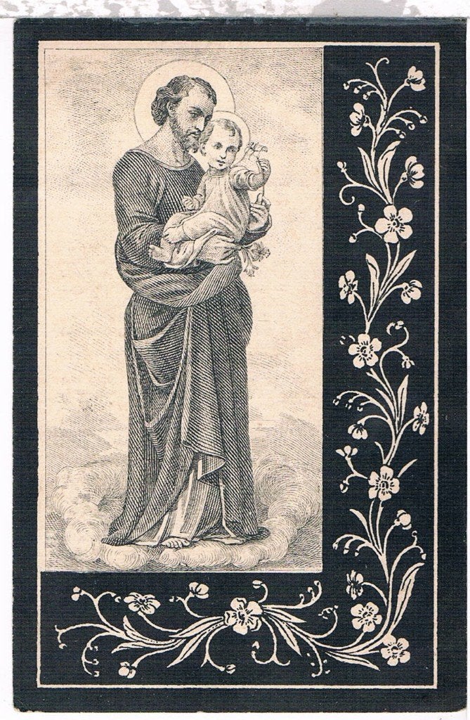 Brants Franciscus. ° Brussel 1828 † St. Jans-Molenbeek 1904, Enlèvement ou Envoi, Image pieuse