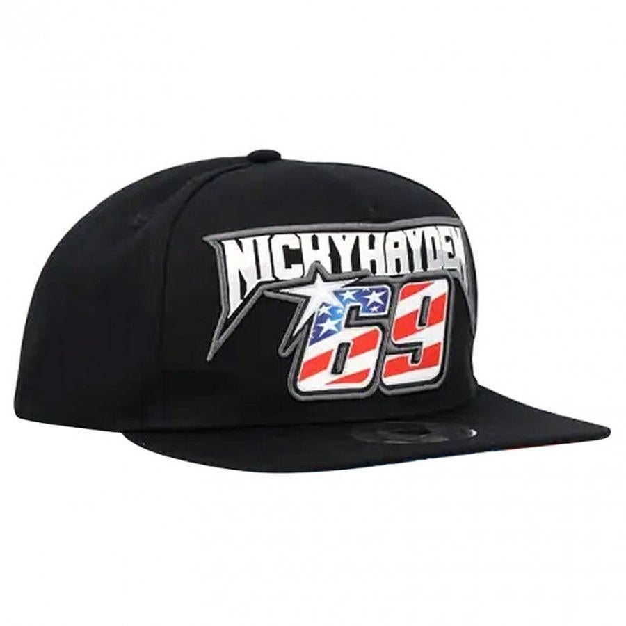 Nicky Hayden #69 flat cap / pet black 2244002, Ophalen of Verzenden, Nieuw, One size fits all, Pet