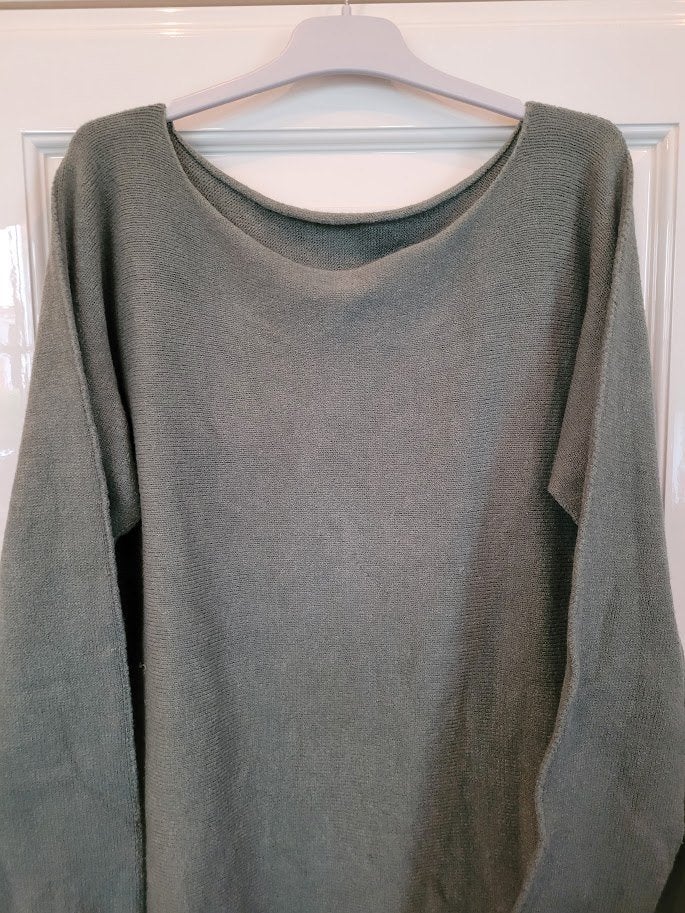 groene pull, Ophalen of Verzenden, Zo goed als nieuw, Maat 42/44 (L), Groen