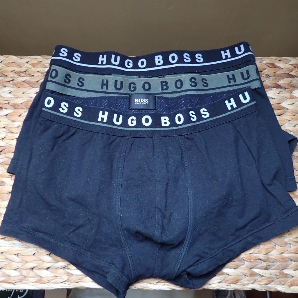 setje van 3 elastische boxershorts HUGO BOSS maat S, Ophalen of Verzenden, Zwart, Hugo boss, Boxer