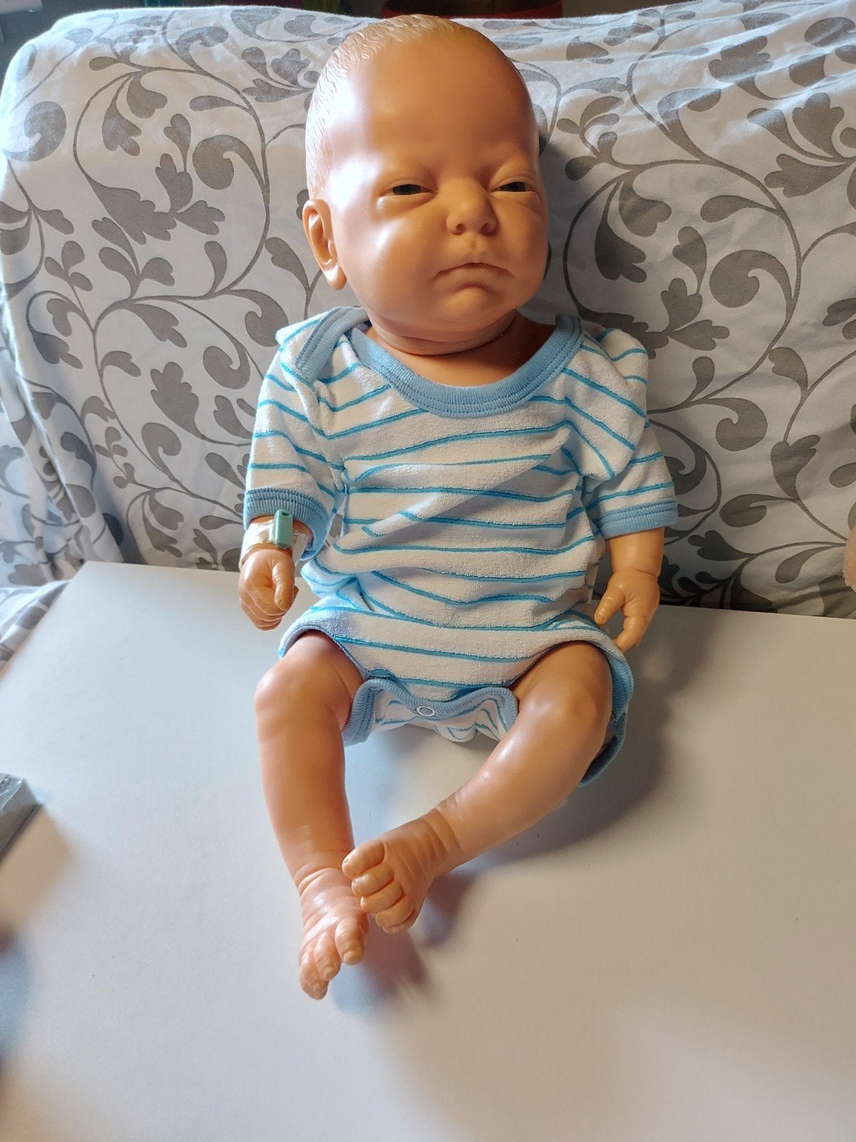 Bermuda baby pop 1985 ., Verzamelen, Ophalen of Verzenden, Gebruikt, Babypop, Levensecht of Reborn