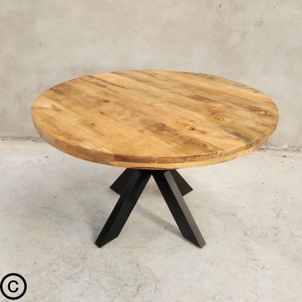 TABLE RONDE MANGO HOUT 130cm, Ophalen