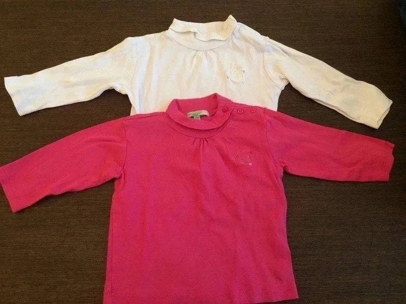 Lot de t-shirts col roulé, fille, 18 mois, Enfants & Bébés, Enlèvement ou Envoi, Utilisé, Fille