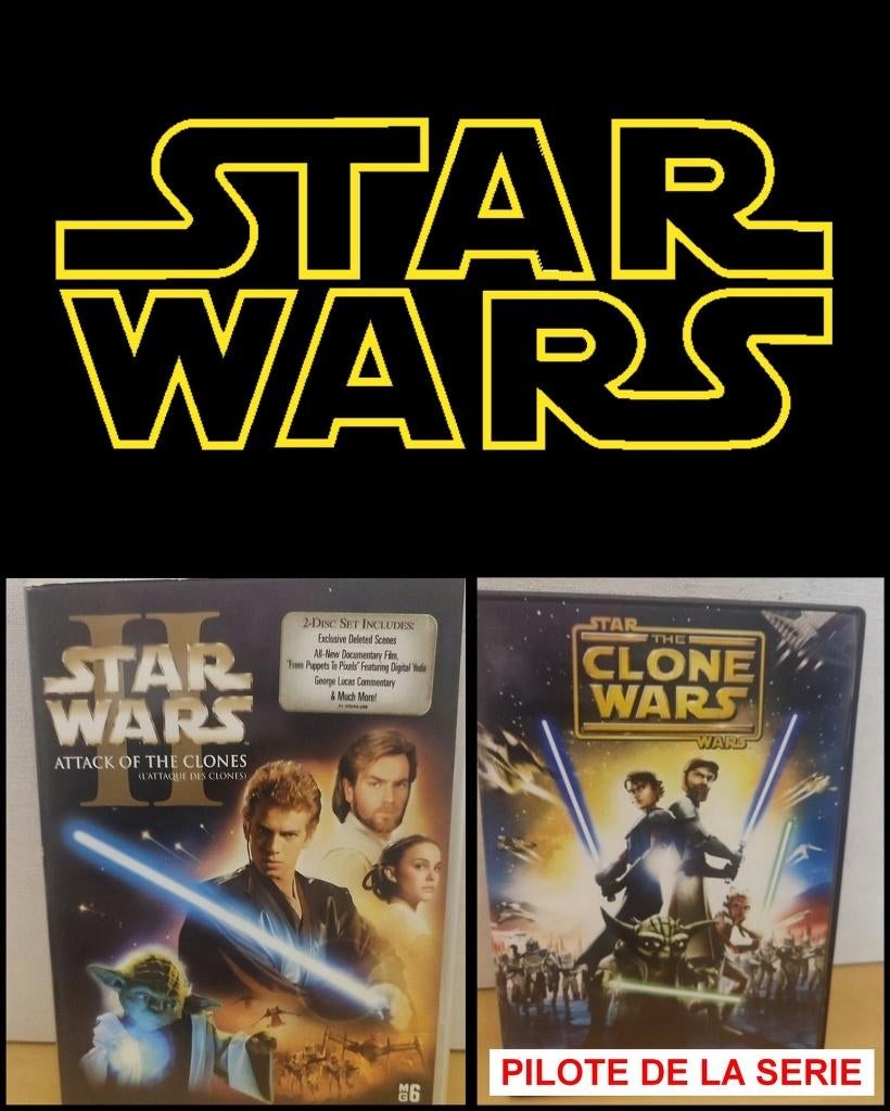 Films/Séries STAR WARS 🎥 vhs ▬ Laser Disc ▬ dvd  ▬ blu-ray, Enlèvement ou Envoi, Comme neuf, Science-Fiction