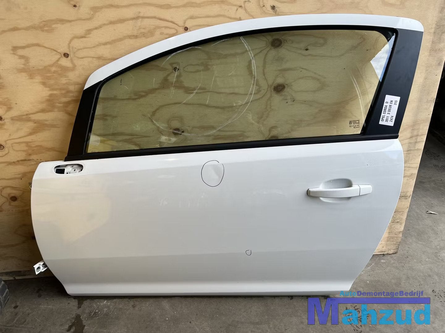 OPEL CORSA D Wit Z474 Links deur portier 3 deurs 2005-2014, Opel Automobile GmbH, Porte, Opel, Bahnhofsplatz 1
65423  Russelsheim am Main, DE