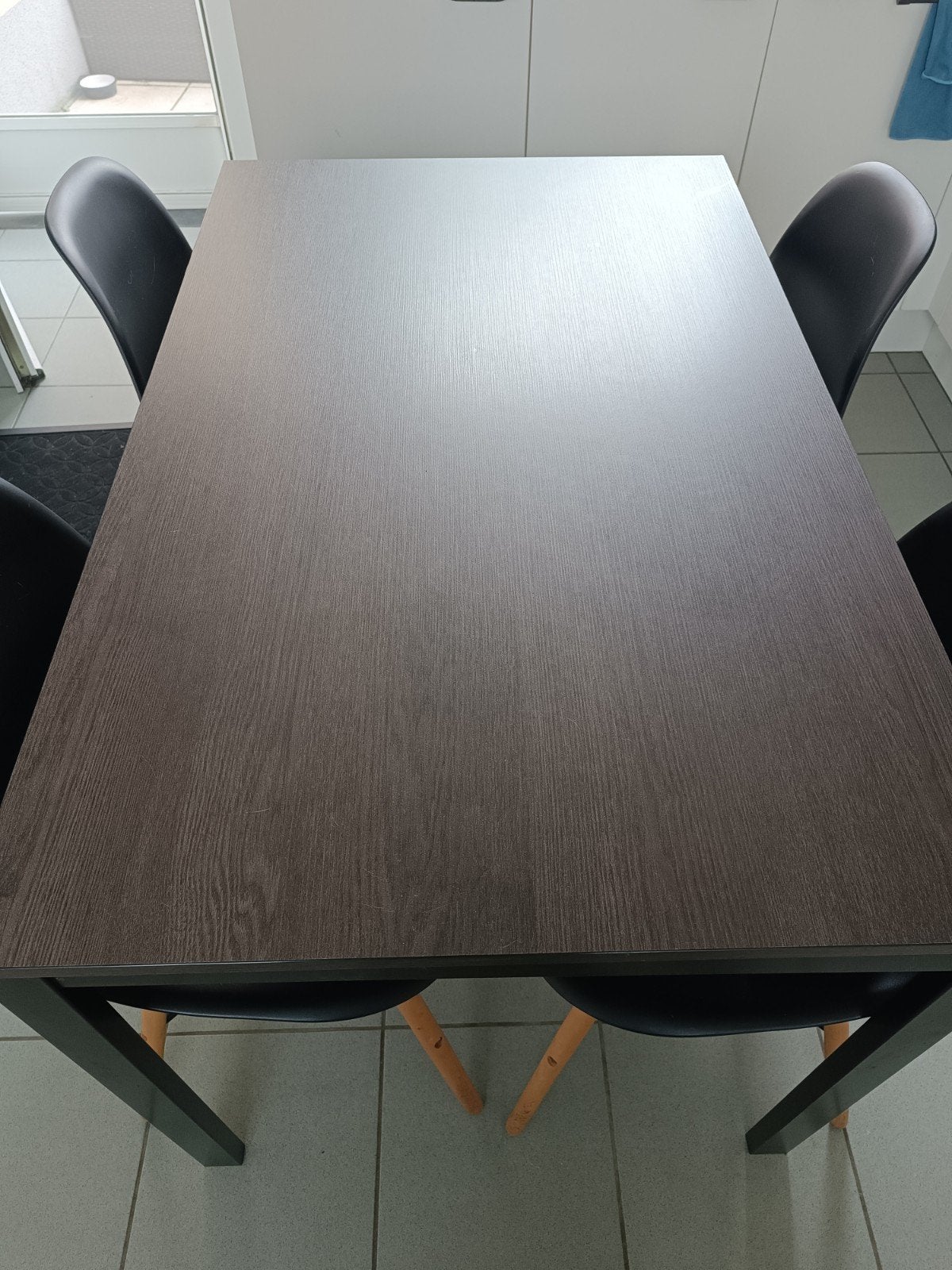 keukentafel en 4 stoelen, Ophalen, Zo goed als nieuw